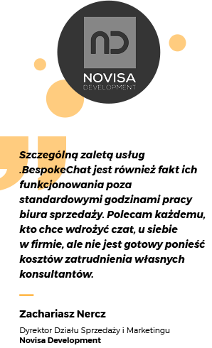 .BespokeChat testimonial Novisa Development