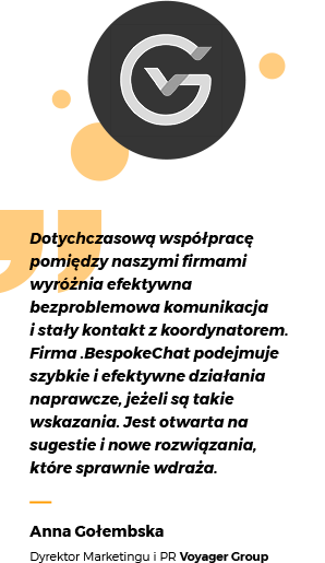 Voyager Group testimonial na stronę
